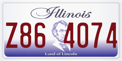 IL license plate Z864074