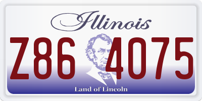 IL license plate Z864075