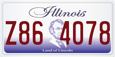 IL license plate Z864078