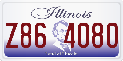 IL license plate Z864080