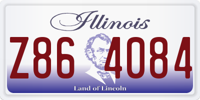 IL license plate Z864084