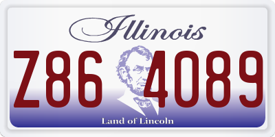 IL license plate Z864089