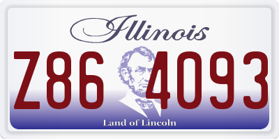 IL license plate Z864093