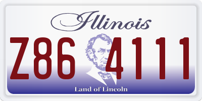 IL license plate Z864111
