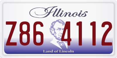IL license plate Z864112