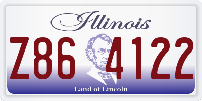 IL license plate Z864122