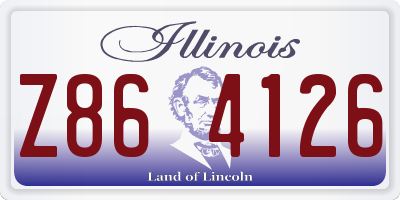 IL license plate Z864126