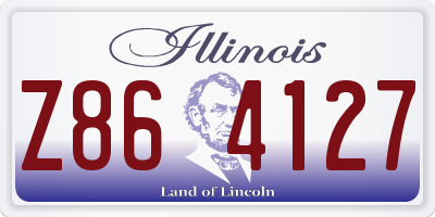 IL license plate Z864127
