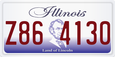 IL license plate Z864130