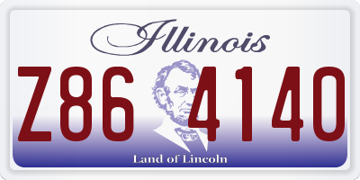 IL license plate Z864140