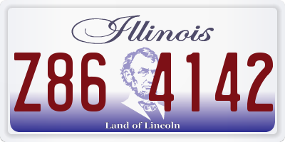 IL license plate Z864142