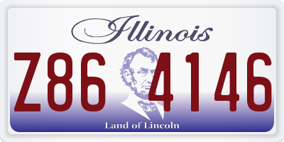 IL license plate Z864146
