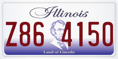 IL license plate Z864150