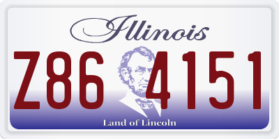 IL license plate Z864151