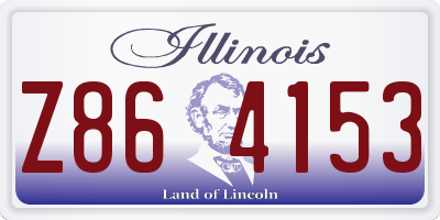 IL license plate Z864153
