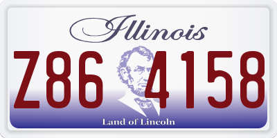 IL license plate Z864158