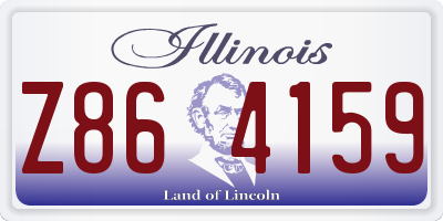 IL license plate Z864159