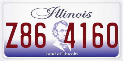IL license plate Z864160