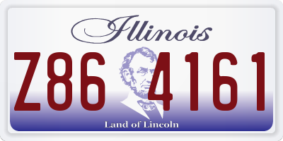 IL license plate Z864161