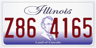 IL license plate Z864165