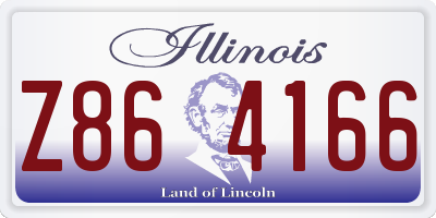 IL license plate Z864166