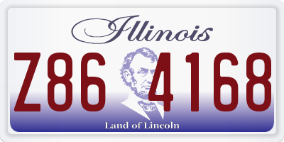IL license plate Z864168