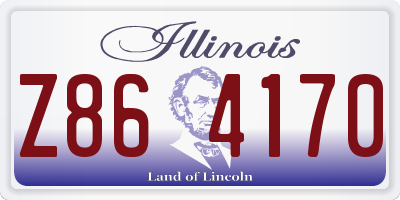 IL license plate Z864170