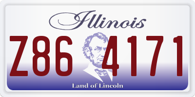 IL license plate Z864171