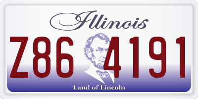 IL license plate Z864191