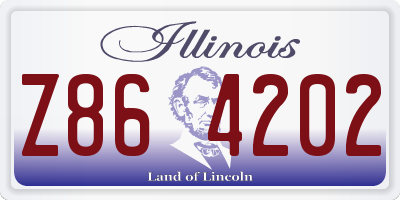 IL license plate Z864202