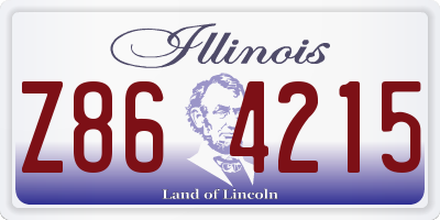 IL license plate Z864215
