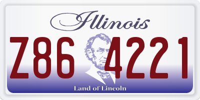 IL license plate Z864221