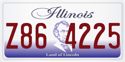 IL license plate Z864225