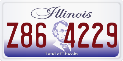 IL license plate Z864229