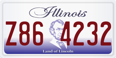 IL license plate Z864232