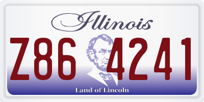 IL license plate Z864241