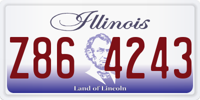 IL license plate Z864243