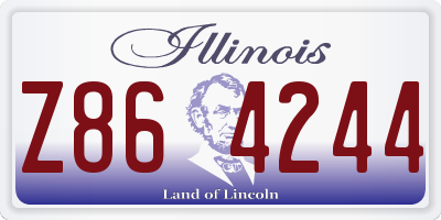 IL license plate Z864244