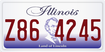IL license plate Z864245