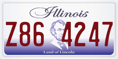 IL license plate Z864247