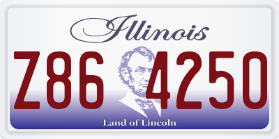 IL license plate Z864250