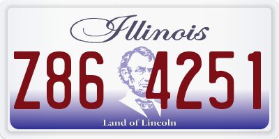 IL license plate Z864251