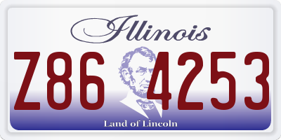 IL license plate Z864253