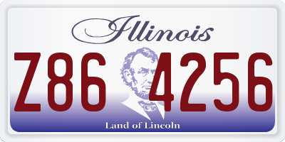 IL license plate Z864256