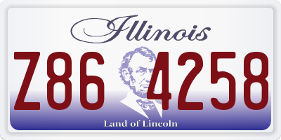 IL license plate Z864258