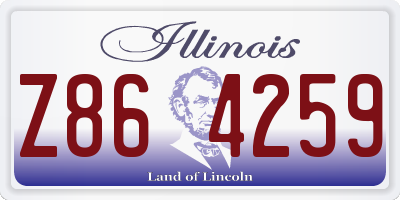 IL license plate Z864259