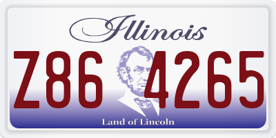 IL license plate Z864265