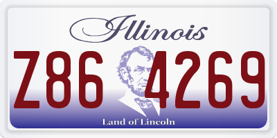 IL license plate Z864269