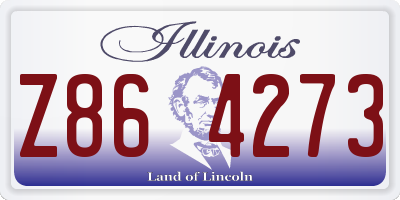 IL license plate Z864273