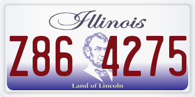 IL license plate Z864275